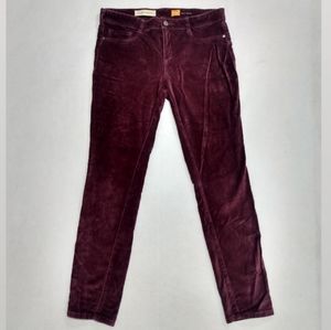 Pilcro and the Letterpress Maroon corduroy Pants